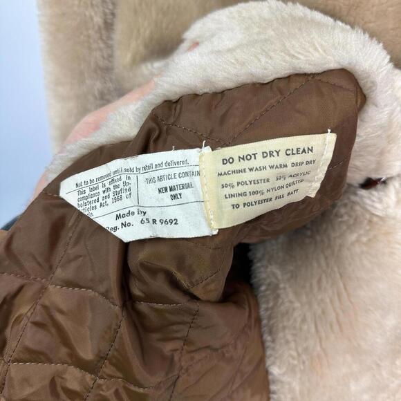 Vintage Canada Faux Fur Midi Jacket Large - Picture 3 of 4